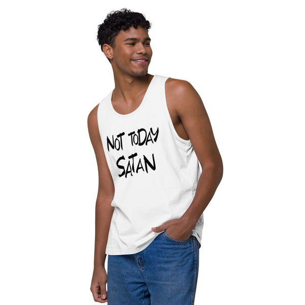 Men’s Not Today Satan premium tank top